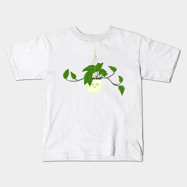 Hanging plant (yellow) Kids T-Shirt by Becky-Marie